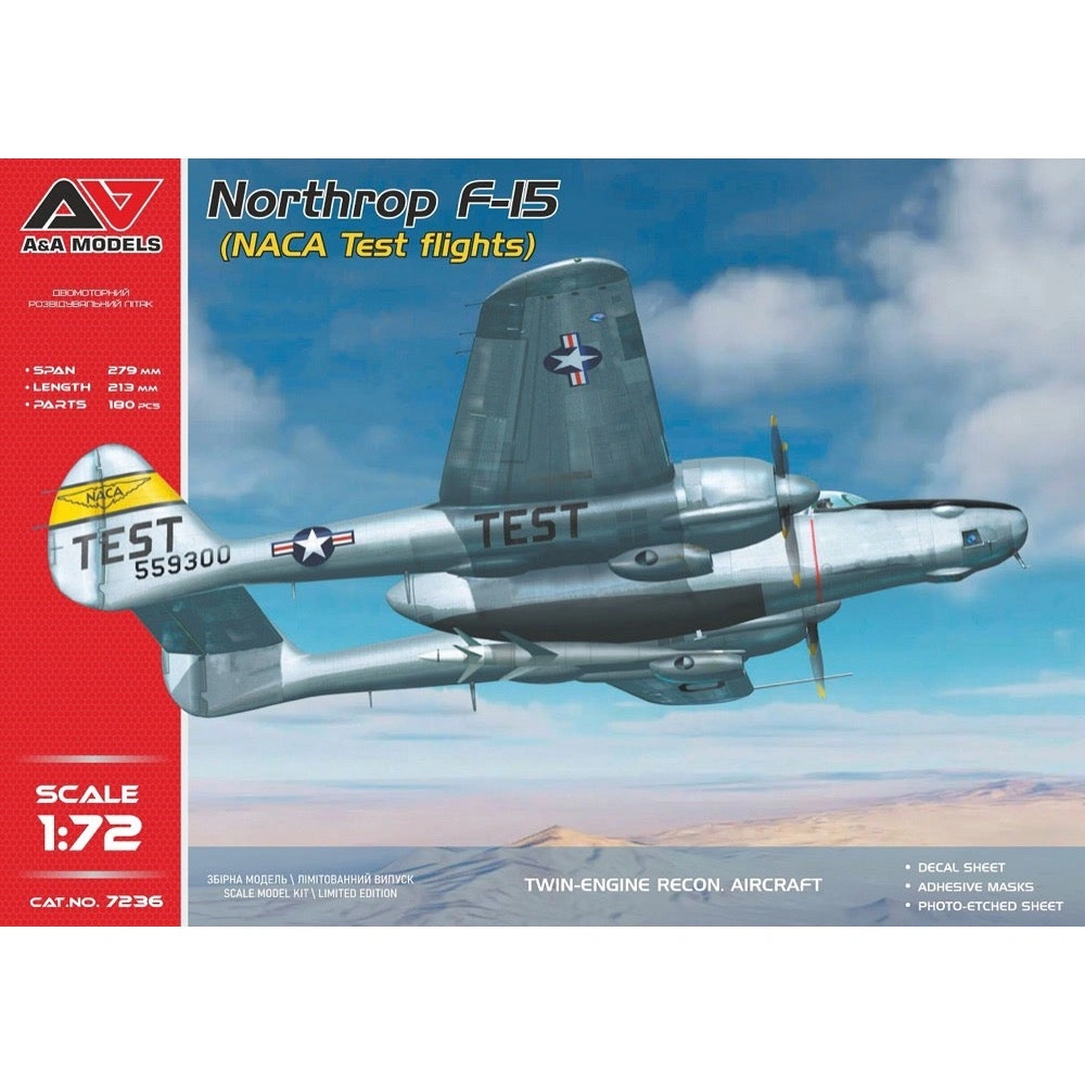 A&A Models 1/72 F-15A Eagle: Historic NACA Test Flight Scale Model!